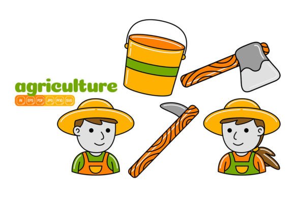 Agriculture Vector Pack 07: Your Tool for Modern Agribusiness Design