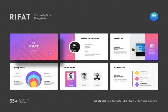 Elevate Your Narrative with the Rifat Keynote Presentation Template