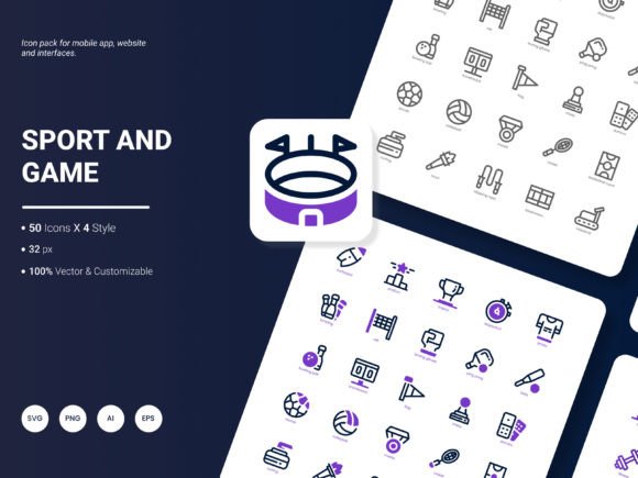Elevating Digital Design: The Power of a Comprehensive Sport and Game Icon Pack