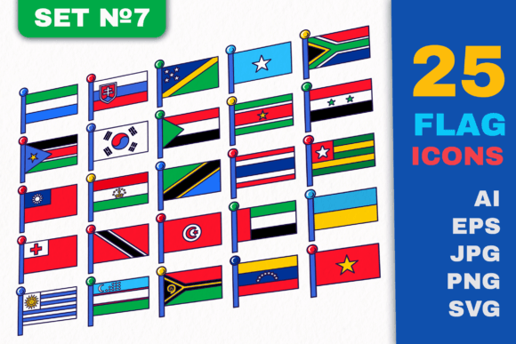 Enhancing Your Projects with Flag Icons Set 7
