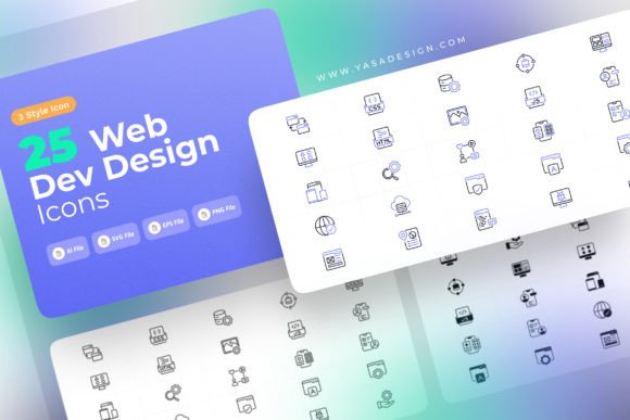 Evaluating a Comprehensive Web Design Development Icons Set