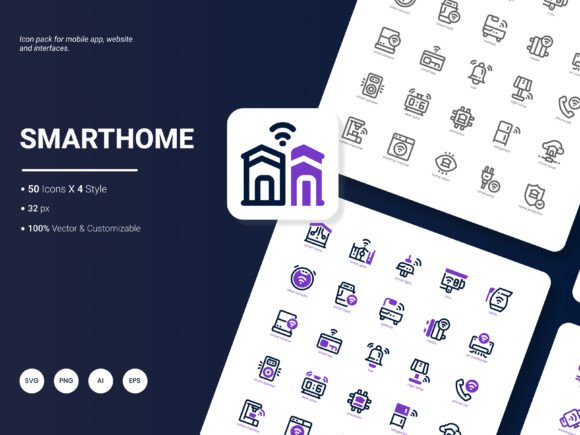 Smarthome Icon Pack: Modern Icons for Design Projects
