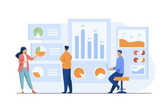 The Art and Science of Data Analysis: A Modern Office Illustration