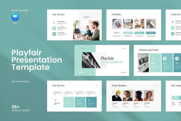 The Playfair Keynote Template: Elevating Professional Presentation Design